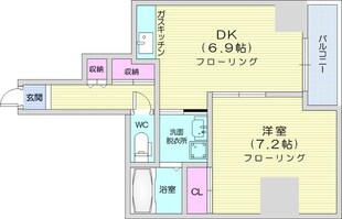 北３４条駅 徒歩7分 1階の物件間取画像